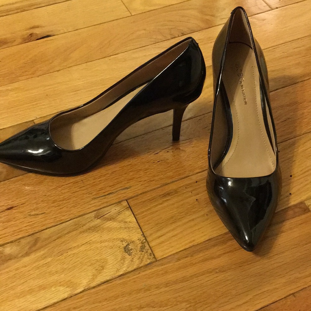 COPY - BCBGeneration black patent heels